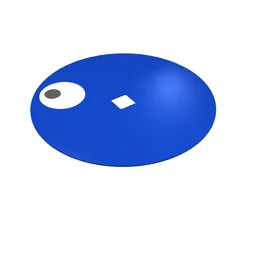 Circle with Eye Print