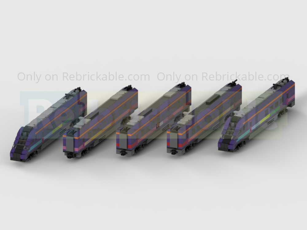 Lego 4-Wide Class 802 Hull Trains 'Paragon' Five Carriage High Speed Intercity Train