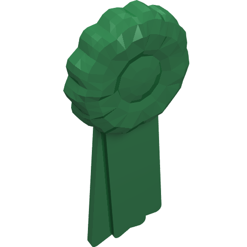 Lego Belville / Scala, Equipment Award Ribbon / Green