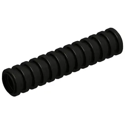 Hose, Ribbed 7mm D. 4L / 3.2cm / Black