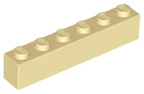 Brick 1 x 6 / Tan