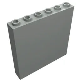 Brick 1 x 6 x 5 / Light Gray