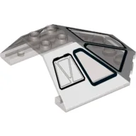 Windscreen 6 x 6 x 2 Canopy With Black Cockpit Window Print / Trans-Brown
