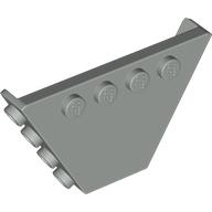 Lego Panel, Trapezoid, Tipper End Flat without Pins / Light Gray