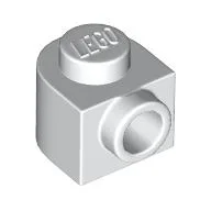 Plate Special 1 x 1 x 2/3 Half Round with Side Stud / White