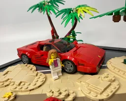 Beachy Diorama Display