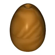 Food Egg with 1.5mm Hole [Plain] / Metallic Gold