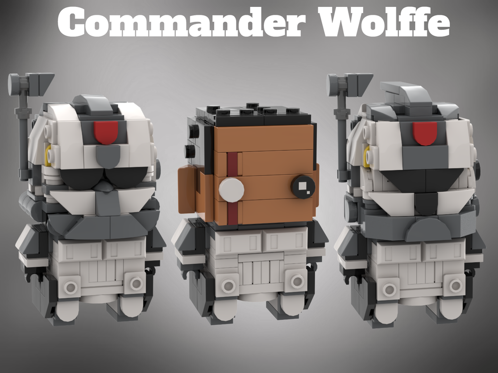 Lego Commander Wolffe Brickheadz
