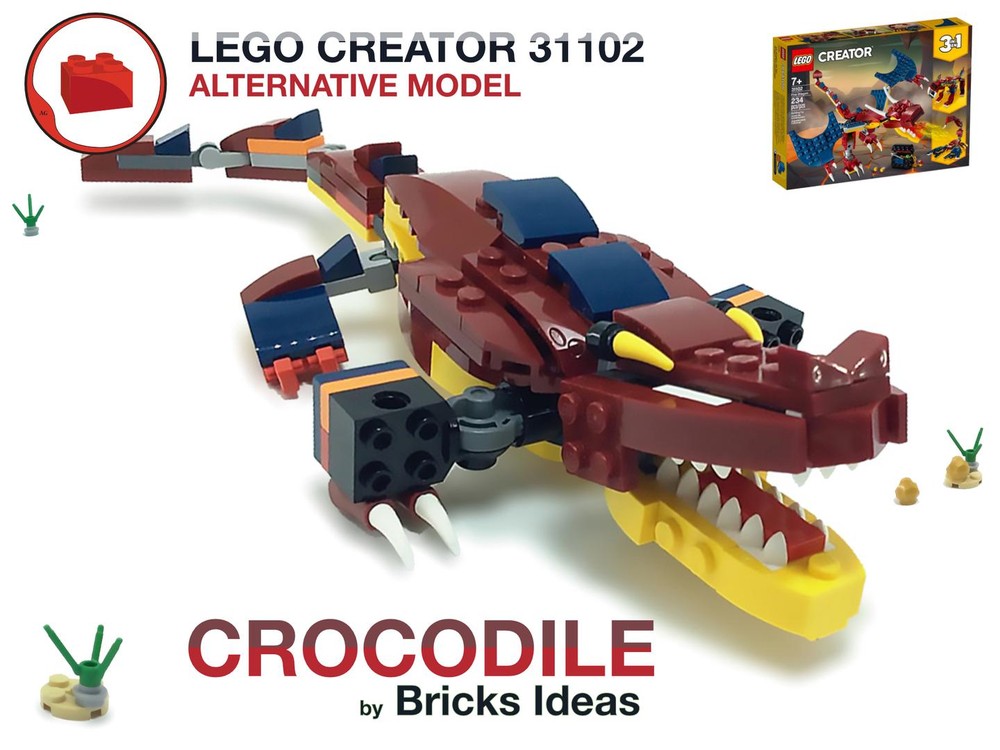 Lego Crocodile - Lego Creator 31102 set