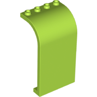 Lego Panel 3 x 4 x 6 Curved Top / Lime