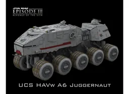 Republic HAVw A6 Juggernaut/Turbo Tank Minifigure Scale