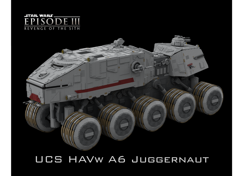 Lego Republic HAVw A6 Juggernaut/Turbo Tank Minifigure Scale