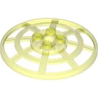 Dish 6 x 6 Inverted, Radar / Webbed [Anti-studs at 90°] / Trans-Neon Green