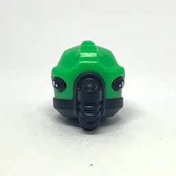 Minifig Head Special, Alien with Breathing Apparatus, Bright Green Skin Pattern / Black