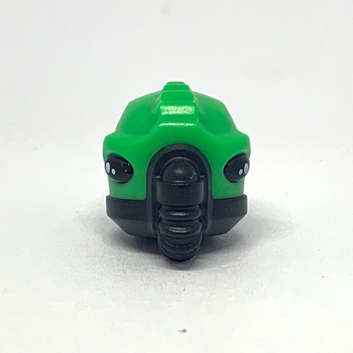 Lego Minifig Head Special, Alien with Breathing Apparatus, Bright Green Skin Pattern / Black
