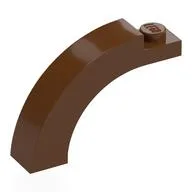 Brick Arch 1 x 4 x 2 1/3 Curved Top / Reddish Brown