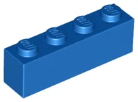 Brick 1 x 4 / Blue
