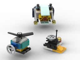 Blocky copter vs invader from Mars