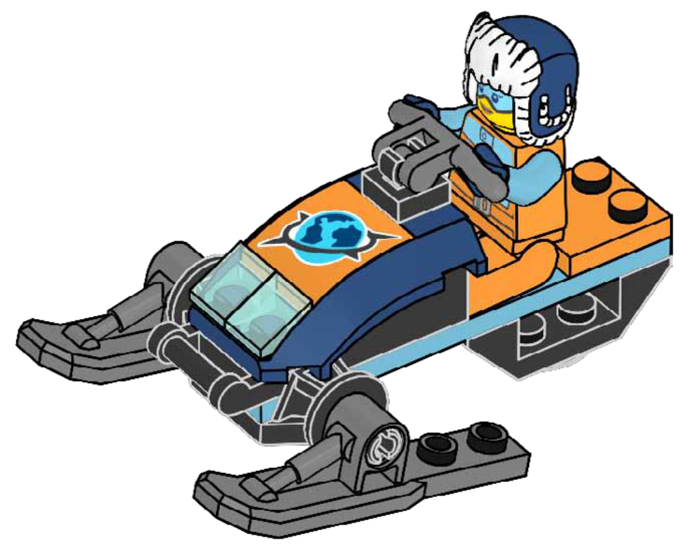 Lego Arctic Snowmobile
