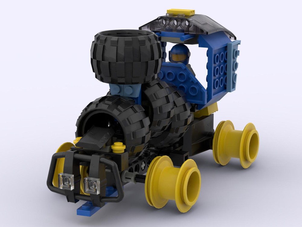 Lego funny little train with 4 wheels