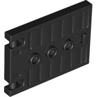 Lego Door 1 x 5 x 3 with 3 Studs and Handle / Black