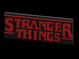 Stranger Things logo - Display model