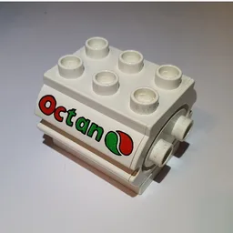Duplo Water Container with Octan Logo Print / White