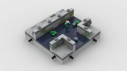 Mini-Medieval-Modulars 18 - "Canal T-Crossing"