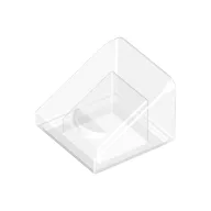 Brick Sloped 30° 1 x 1 x 2/3 (Cheese Slope) / Trans-Clear