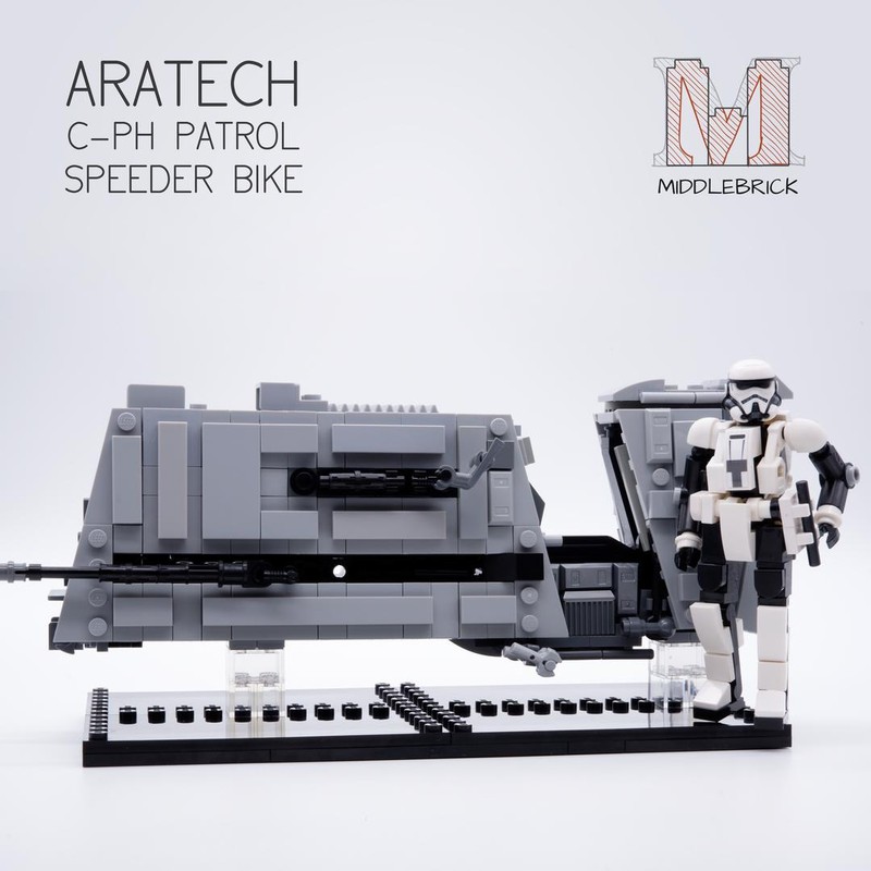 Lego Aratech CP-H Patrol Speeder Bike from Solo - Mid Scale