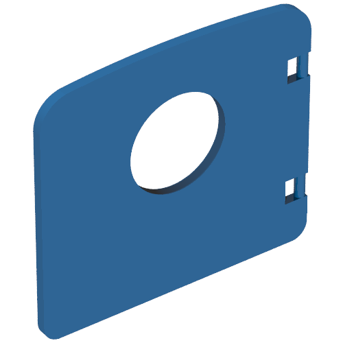 Lego Duplo Door / Window with Porthole / Blue