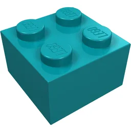 Brick 2 x 2 / Dark Turquoise