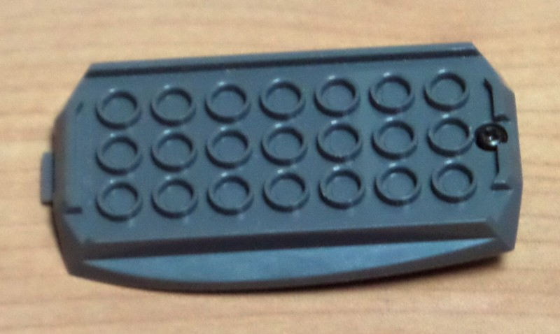 Lego Battery Cover, Power Functions, for IR Remote Control / Dark Bluish Gray
