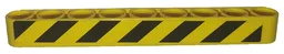 Technic, Liftarm Thick 1 x 9 with Black and Yellow Danger Stripes Pattern Model Left Side (Sticker) - Set 9397