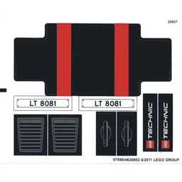 Sticker Sheet for Set 8081-1 / [No Color/Any Color]