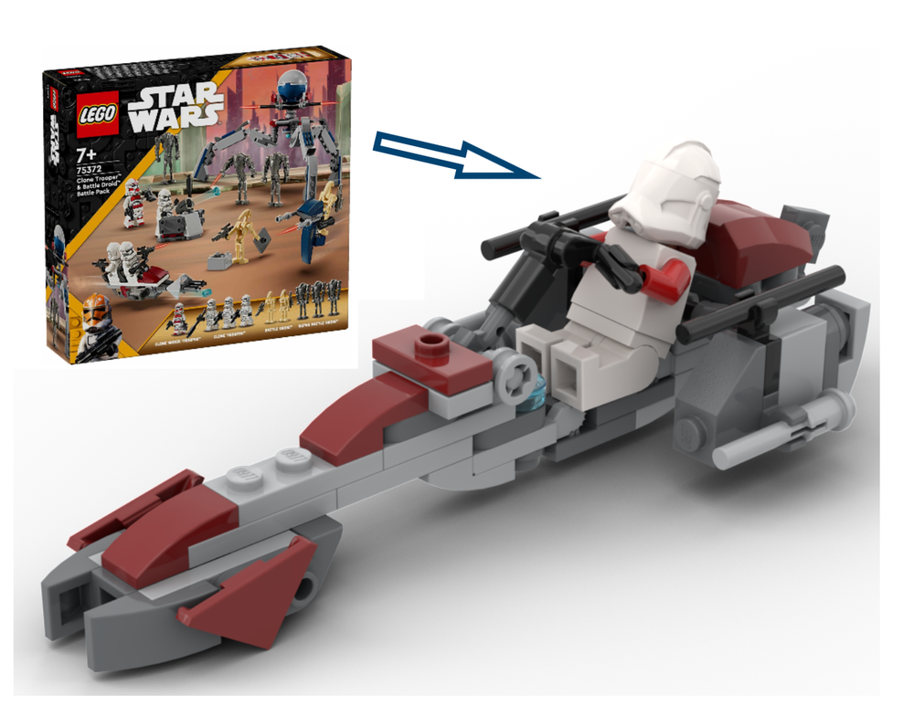 Lego "BARC - Speeder Coruscant Guard" 75372 alternative build (MOC)