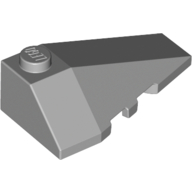 Lego Brick Wedged, Sloped 4 x 2 Triple Right / Light Bluish Gray