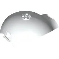 Panel Curved Tapered with Bars at Each End / White