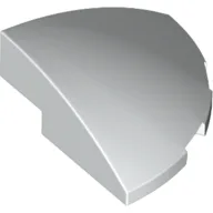 Brick Round Corner, Curved 3 x 3 x 1 Quarter Circle / White