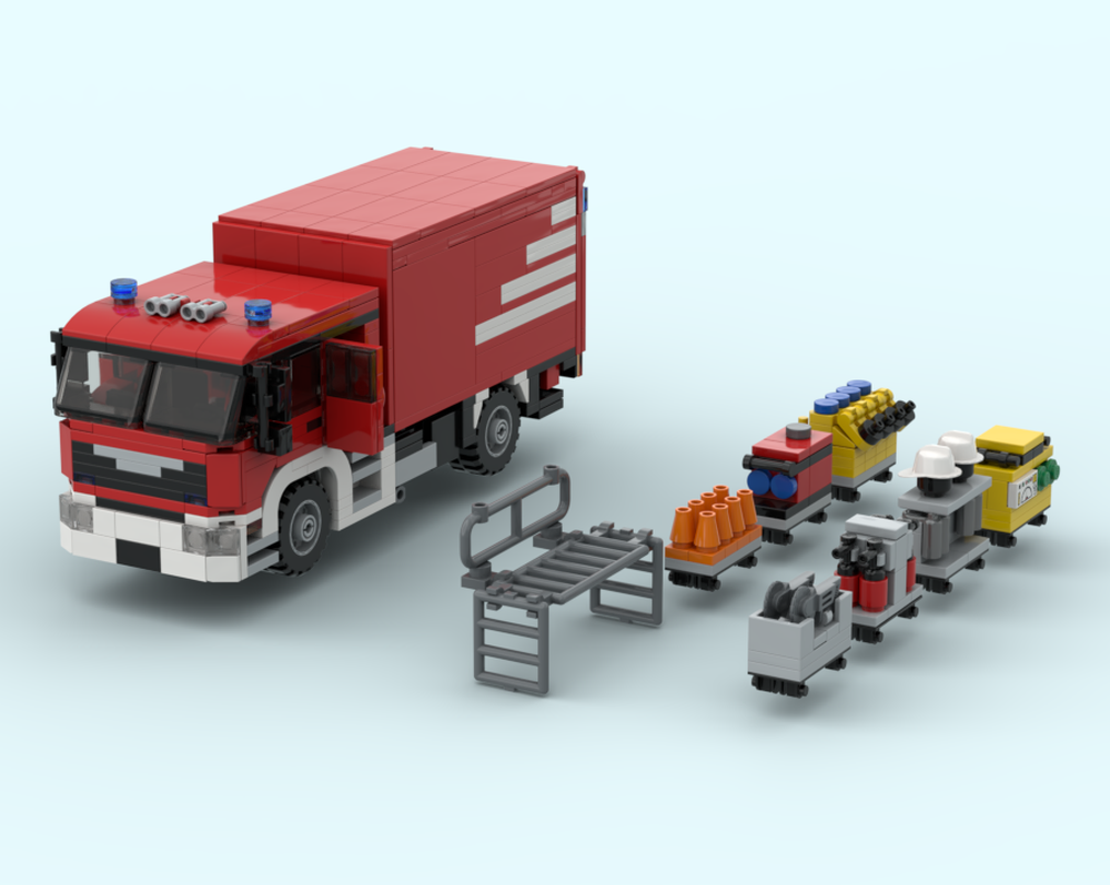 Lego Feuerwehr MAN Fire Truck MZF 2 Mehrzweckfahrzeug 2 8W
