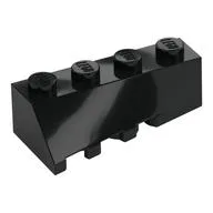 Brick Wedged, Sloped 45° 4 x 2 Right / Black