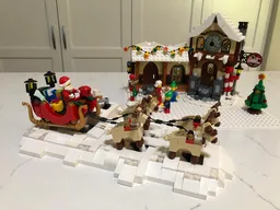 10245 Santa's Workshop base plate attachment