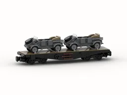 Schwerer Plattformwagen Ssys with VW Typ 82 Kübelwagen (8w)