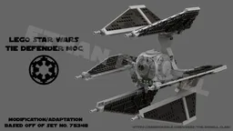 Lego Imperial Tie Defender MOC - Modification/Adaptation of Set No. 75348