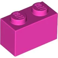 Brick 1 x 2 / Dark Pink