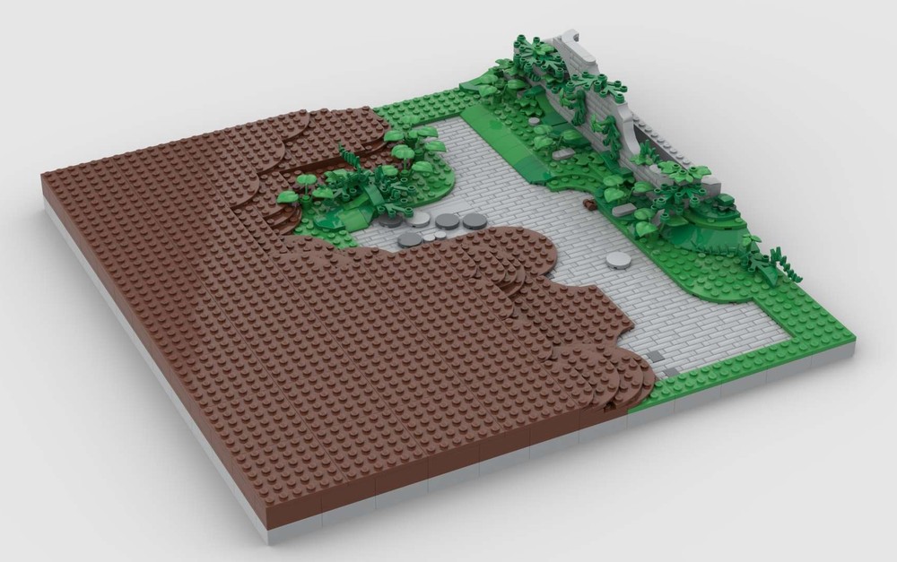 Lego Medieval Path and Castle Village Baseplate