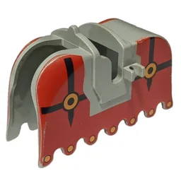 Animal / Creature Accessory, Horse Barding with Fright Knights Print / Light Gray