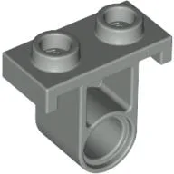 Technic Pin Connector Plate with One Hole (Single on Bottom) / Light Gray