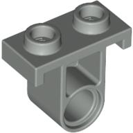 Lego Technic Pin Connector Plate with One Hole (Single on Bottom) / Light Gray