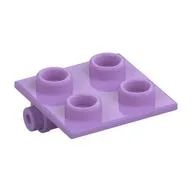 Hinge Brick 2 x 2 Top Plate Thin / Medium Lavender